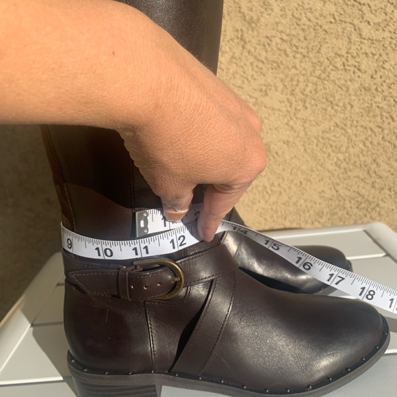 NWT INC International Concepts dark brown leather tall boots size 6.5M - Picture 8 of 16